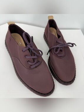 Clarks Textile Casual Shoes Plum Size 7.5